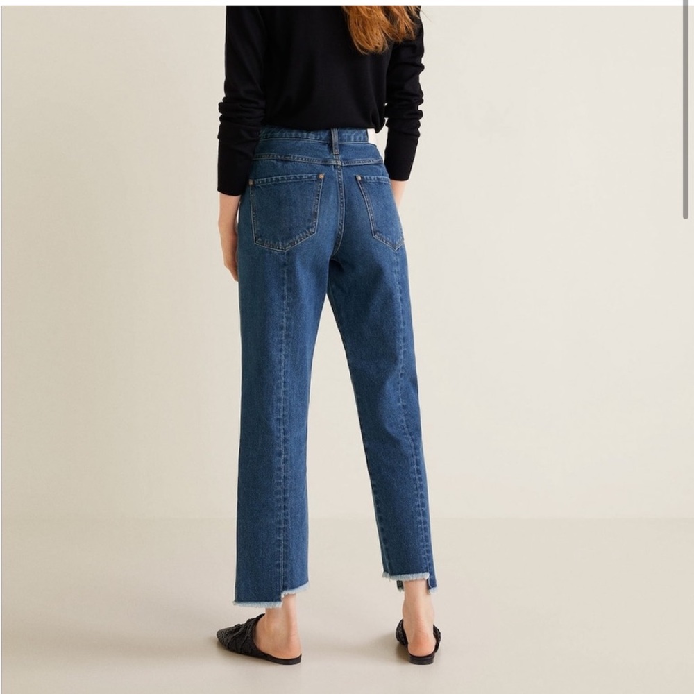 Mango Frayed straight jeans - Picture 3 of 6